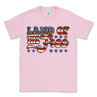 Bubblegum Pink land of the free america Classic Tee - Jasminsmagicworld