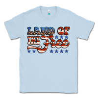 Dusty Blue land of the free america Classic Tee - Jasminsmagicworld