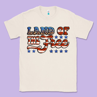 Land Of The Free America Classic Tee Designed By Jasminsmagicworld