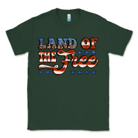 Sports Green land of the free america Classic Tee - Jasminsmagicworld