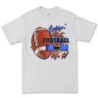 Dove Grey livin' that football mom life Premium Tee - Zillion Design Studio