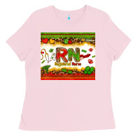 Bubblegum Pink registered nurse juneteenth Ladies Tee - Zillion Design Studio