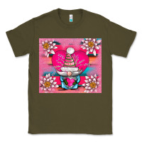 Army Green v.d gnome and lotus tumbler Classic Tee - AdoDesignShop