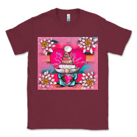 Burgundy v.d gnome and lotus tumbler Classic Tee - AdoDesignShop