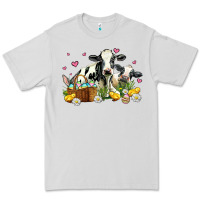 Dove Grey easter cows with chicks Premium Tee - AdoDesignShop