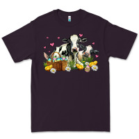 Plum easter cows with chicks Premium Tee - AdoDesignShop