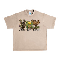 French Oak peace love camel Urban Heavy Tee - LillyAllenDesigns
