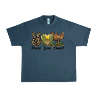Midnight Navy peace love camel Urban Heavy Tee - LillyAllenDesigns