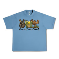 Pebble Blue peace love camel Urban Heavy Tee - LillyAllenDesigns