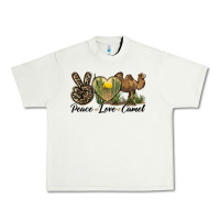 Pistachio peace love camel Urban Heavy Tee - LillyAllenDesigns