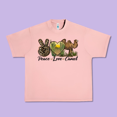 Peace Love Camel Urban Heavy Tee Designed By Lillyallendesigns