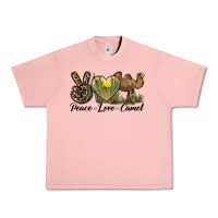 Salmon peace love camel Urban Heavy Tee - LillyAllenDesigns