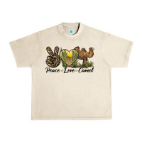 Sandshell peace love camel Urban Heavy Tee - LillyAllenDesigns