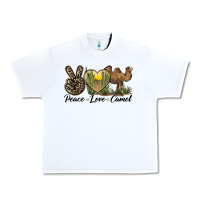 White peace love camel Urban Heavy Tee - LillyAllenDesigns