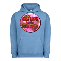 Pigment Pebble Blue self love is the best love olivia Urban Hoodie - OliviaCreatesArt