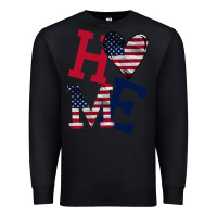 Black American Flag Home Premium Sweatshirt - Bettercallsaul
