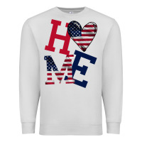 Dove Grey American Flag Home Premium Sweatshirt - Bettercallsaul