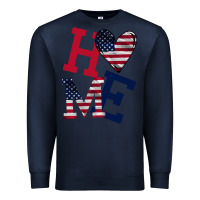 Navy American Flag Home Premium Sweatshirt - Bettercallsaul