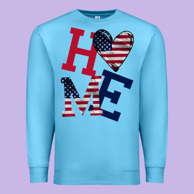 American Flag Home Premium Sweatshirt Designed By Bettercallsaul