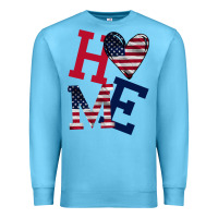 Ocean Blue American Flag Home Premium Sweatshirt - Bettercallsaul