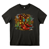 Asphalt christmas cowboy boots Heavy Core Tee - RanaPortraitStore