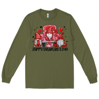 Army Green happy valentine's day Long Sleeve Tee - MaliasSmallBusiness