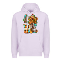 Lilac Love Turkey Thanksgiving Premium Hoodie - texasbilliewilder