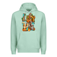 Seafoam Love Turkey Thanksgiving Premium Hoodie - texasbilliewilder