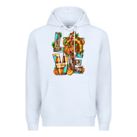 White Love Turkey Thanksgiving Premium Hoodie - texasbilliewilder