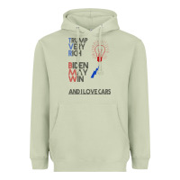 Matcha trump biden cars Heavyweight Hoodie - Bettercallsaul