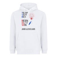 White trump biden cars Heavyweight Hoodie - Bettercallsaul