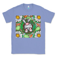 Colony Blue Easter Bunny Classic Tee - CowhideDigitalArt