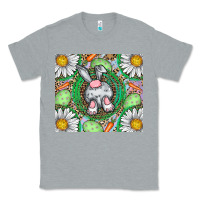 Heather Grey Easter Bunny Classic Tee - CowhideDigitalArt