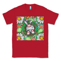 Red Easter Bunny Classic Tee - CowhideDigitalArt