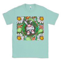 Seafoam Easter Bunny Classic Tee - CowhideDigitalArt