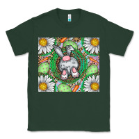 Sports Green Easter Bunny Classic Tee - CowhideDigitalArt