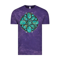 Cloud Purple turquoise gemstone Vintage Tee - Artiststas
