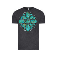 Vintage Black turquoise gemstone Vintage Tee - Artiststas