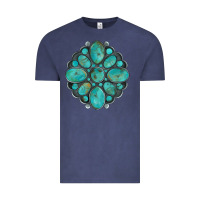 Vintage Denim turquoise gemstone Vintage Tee - Artiststas