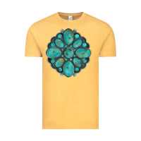 Vintage Mustard turquoise gemstone Vintage Tee - Artiststas