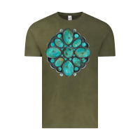 Vintage Olive turquoise gemstone Vintage Tee - Artiststas