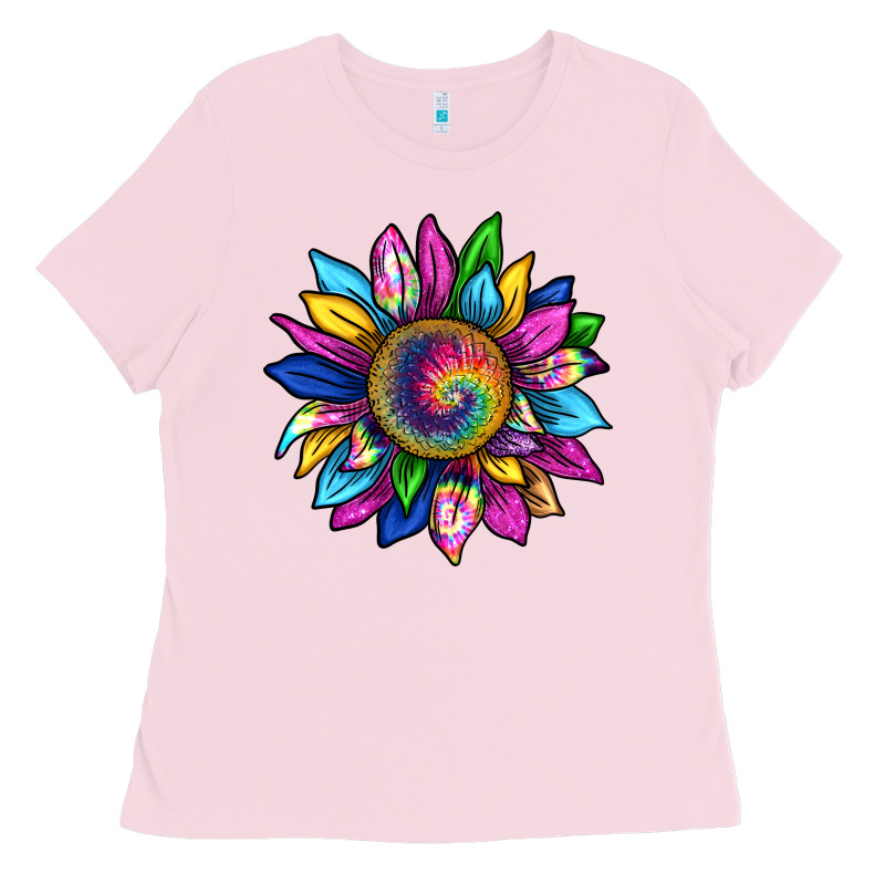 Tie Dye Sunflower Ladies Tee by texasbilliewilder | Teevron