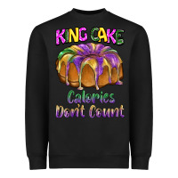 Black mardi gras king cage calories don't count Heavyweight Sweatshirt - BarkalooDesign