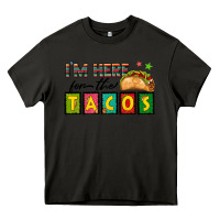 Asphalt I'm Here For The Tacos Heavy Core Tee - texasbilliewilder