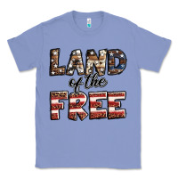 Colony Blue Land of the free America western pattern Classic Tee - Jasminsmagicworld