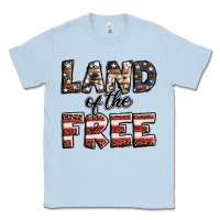 Dusty Blue Land of the free America western pattern Classic Tee - Jasminsmagicworld