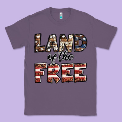 Land Of The Free America Western Pattern Classic Tee Designed By Jasminsmagicworld