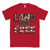 Red Land of the free America western pattern Classic Tee - Jasminsmagicworld