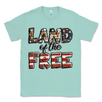Seafoam Land of the free America western pattern Classic Tee - Jasminsmagicworld