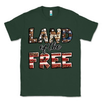 Sports Green Land of the free America western pattern Classic Tee - Jasminsmagicworld